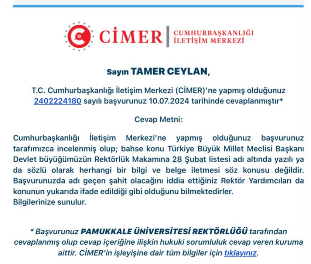 Yalan Söyledi, Yalanlarına Rektör Yardımcılarını da Alet Etmeye Kalktı…