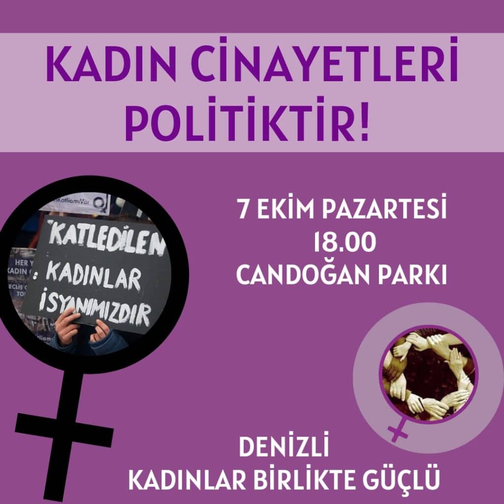 Denizli'de Kadınlar Seslerini Yükseltiyor...