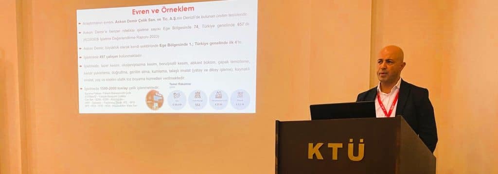 Askon Demir, Yöneylem Araştırması ve Endüstri Mühendisliği Kongresi’ne Katıldı...