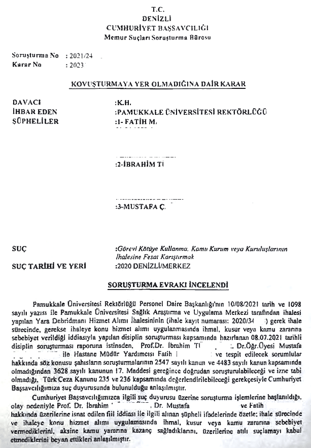 PAÜ Rektörlüğü Tarafından Suçlanan Doçent Dr. Çayır, Belgelerle Konuştu…