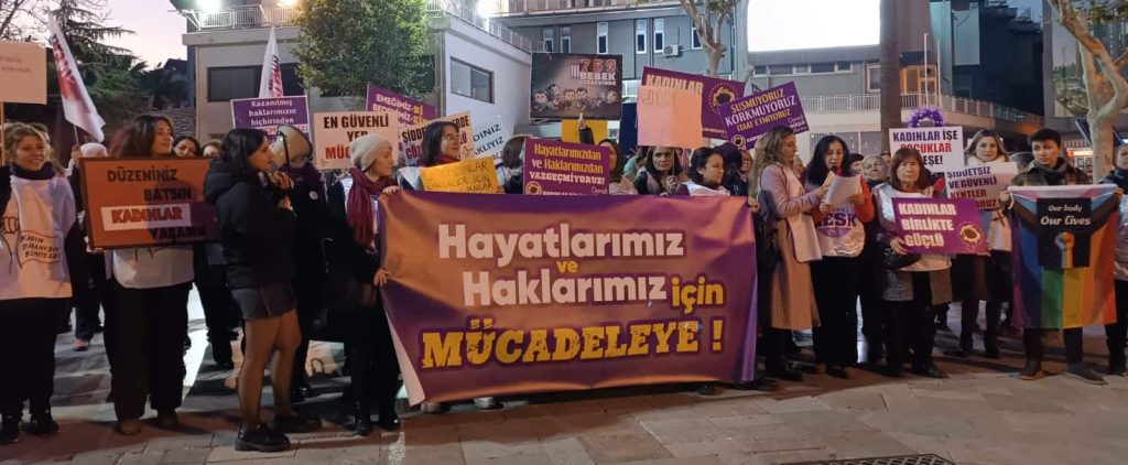 Denizli’de Kadınlar Hakları İçin Yürüdü... 