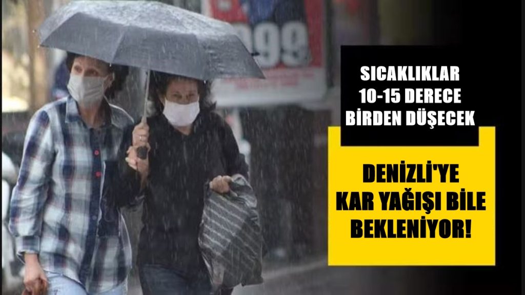Denizli ve Çevresi Hızla Soğuyacak...