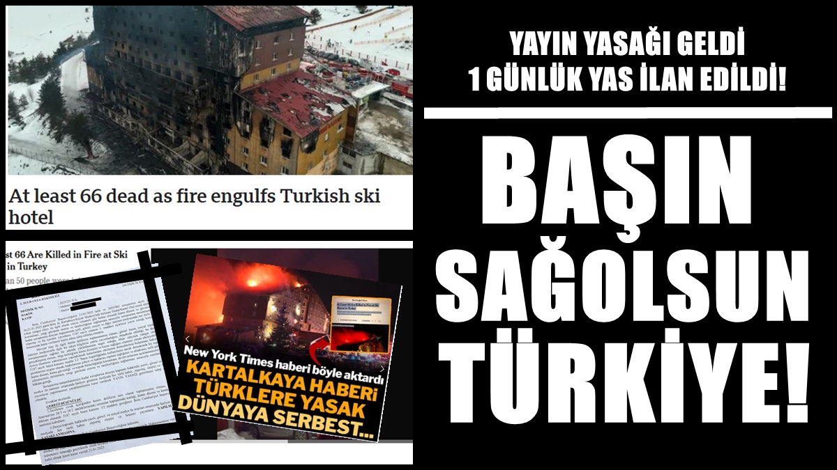 Kartalkaya Yangını Dünya Medyasında Yer Alırken, Türk Medyası Yasak Kararı Nedeniyle Sessiz Kaldı…