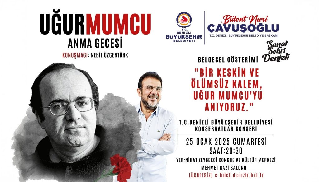 Uğur Mumcu İçin Denizli’de Anma Etkinliği...