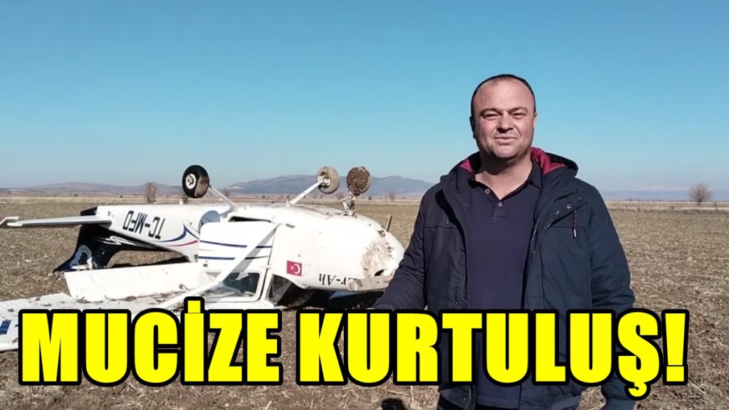 Isparta'dan Kalkan Uçak, Denizli'nin Çal İlçesi'nde Tarlaya İniş Yaptı...