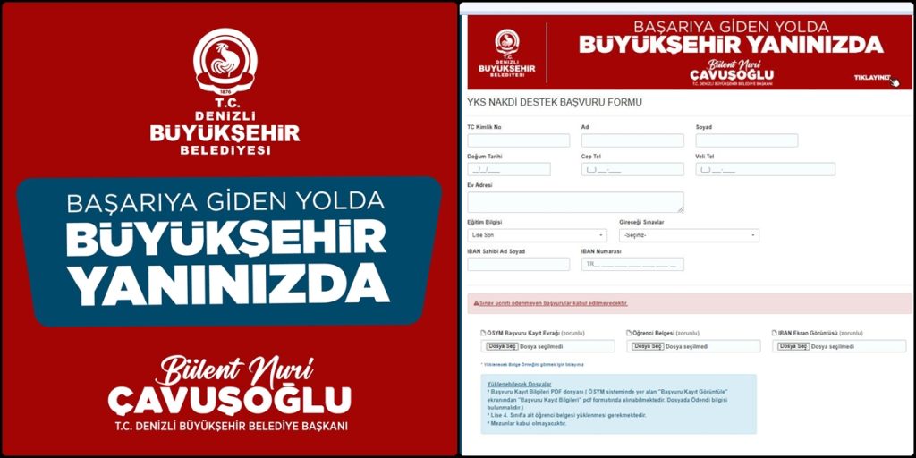 Büyükşehir’den YKS Adaylarına Sınav Ücreti Desteği...