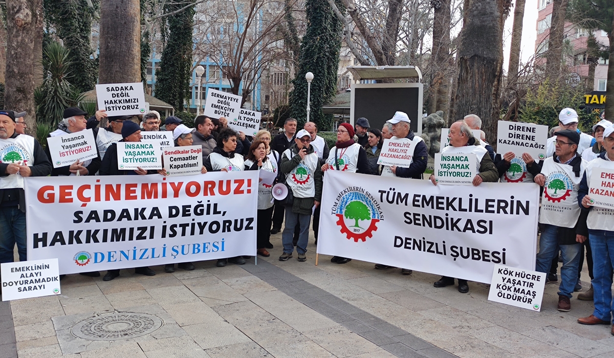 Denizli’de Emekliler Ayakta: Geçinemiyoruz… 