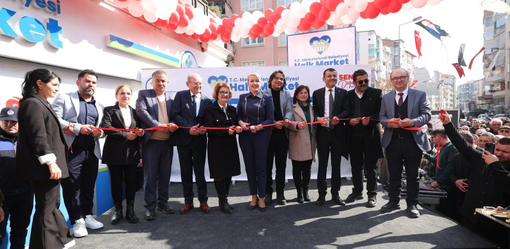 Merkezefendi’de Halk Market Açıldı, Emeklilere...