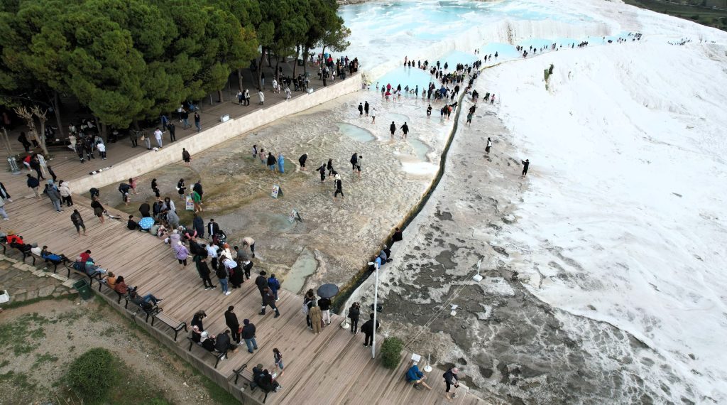Beyaz Cennet Pamukkale’ye Bayramda Yoğun İlgi...