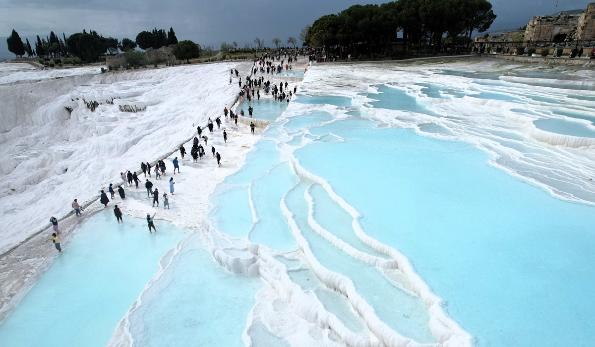 Beyaz Cennet Pamukkale’ye Bayramda Yoğun İlgi… 