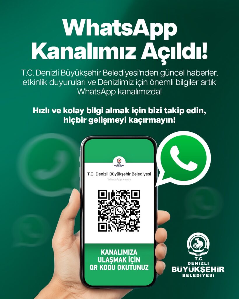 Denizli Büyükşehir Belediyesi Artık WhatsApp’ta...