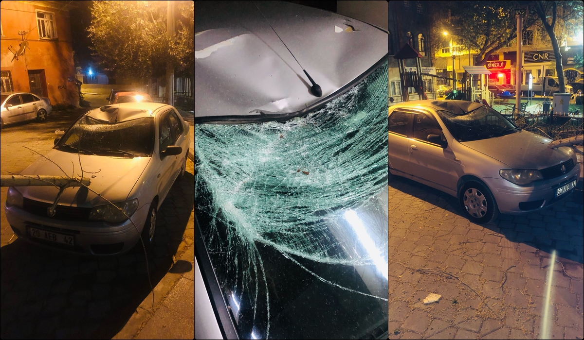 Şiddetli Fırtına Denizli’de Hasara Yol Açtı… 