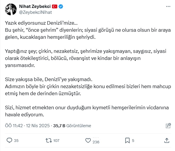 Zeybekci İsim Tartışmasında Sessizliğini Bozdu...