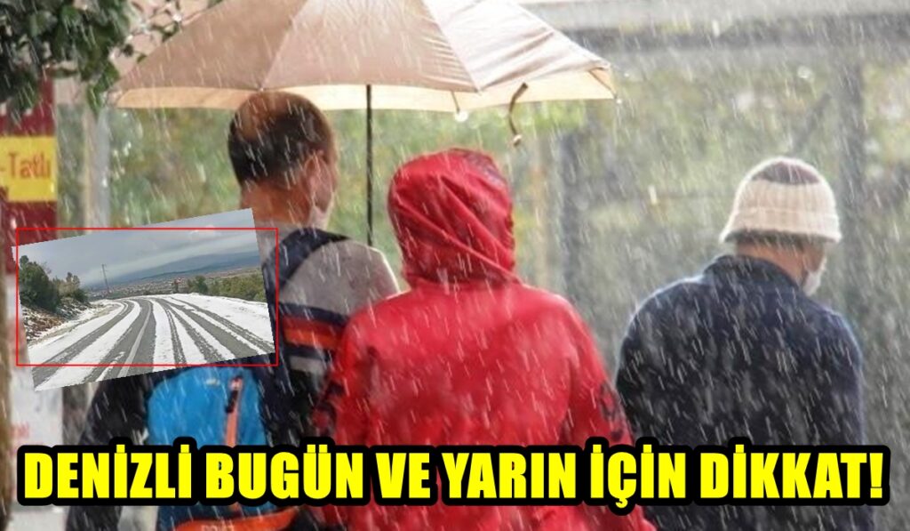 Denizli ve Çevresi İçin 2 Günlük Dolu ve Sel Uyarısı Yapıldı...