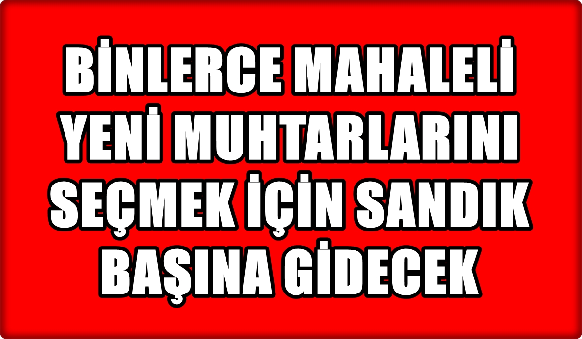 Denizli’nin Bu Mahallesi’nde Pazar Günü Seçim Var…