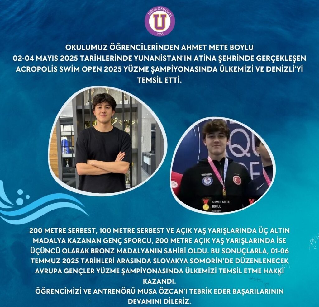 Uğur'lu Genç Yetenek Yüzmede Madalyaları Topladı...