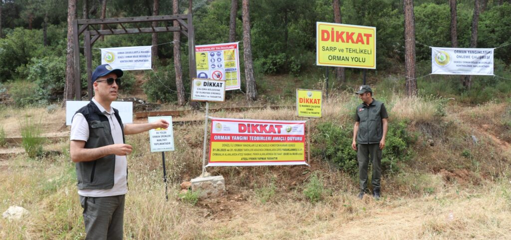 Denizli’de Orman Yangınlarına Karşı Uyarı Yapıldı... 