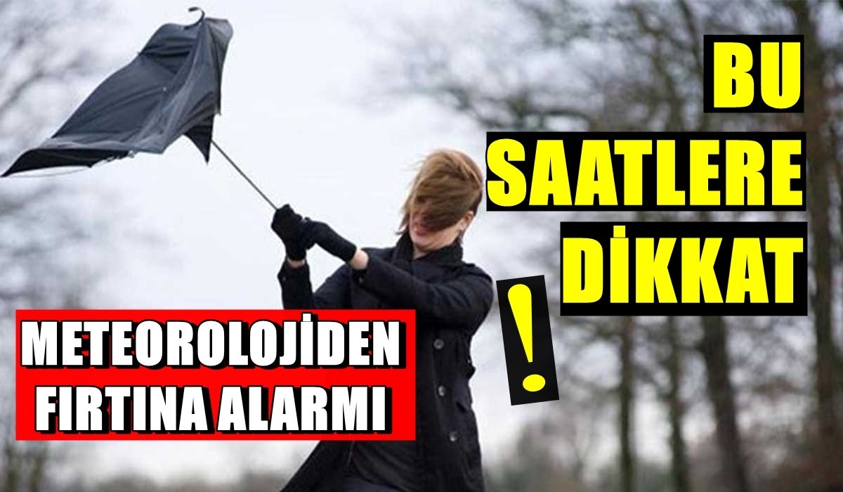 Denizli’ye Şiddetli Fırtına Uyarısı… 