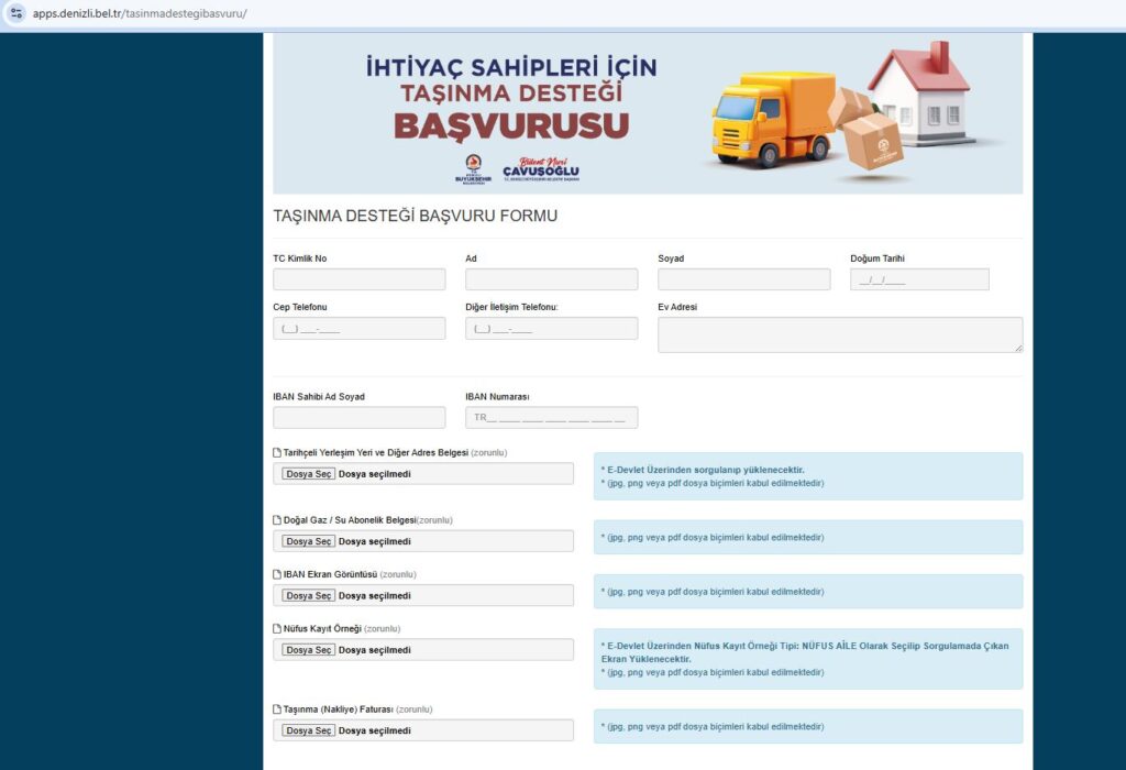 Büyükşehir’den Dar Gelirlilere Taşınma Desteği Başladı...