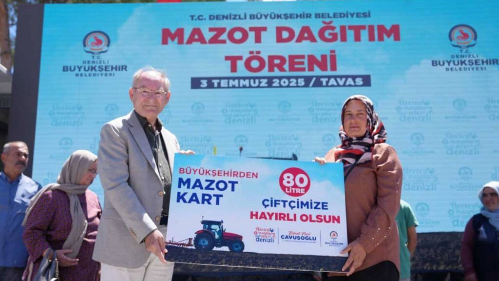 Denizli Büyükşehir’den 4 Bin 349 Çiftçiye Mazot Desteği…
