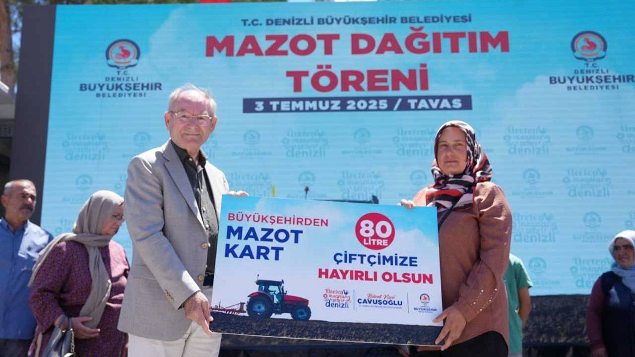 Denizli Büyükşehir’den 4 Bin 349 Çiftçiye Mazot Desteği… 