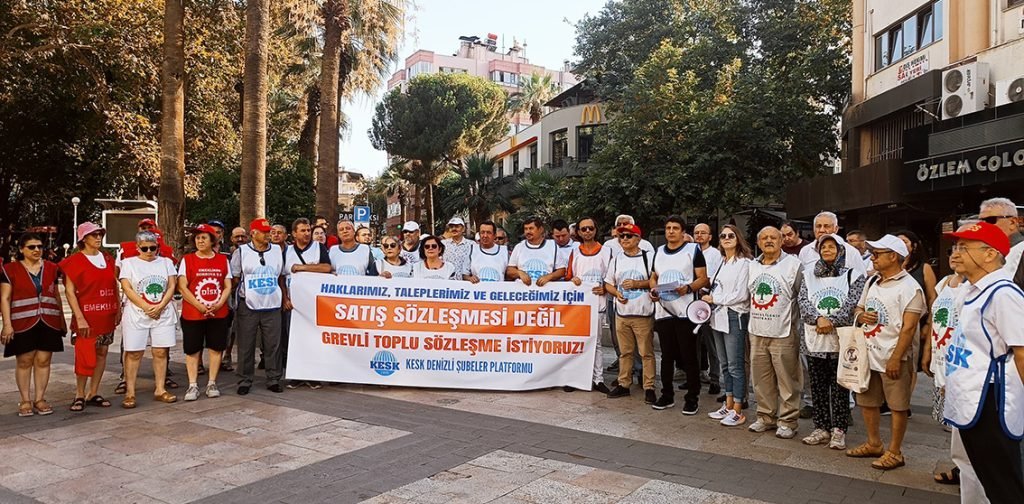Denizli’de Kamu Çalışanları Geçinemiyoruz Dedi...