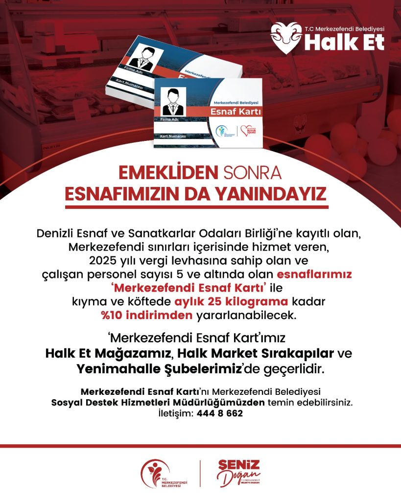 Denizli Merkezefendi Belediyesi'nden Esnafa Destek...