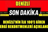 Denizli'nin Gelir ve Kurumlar Vergisi Rekortmenleri Belli Oldu...
