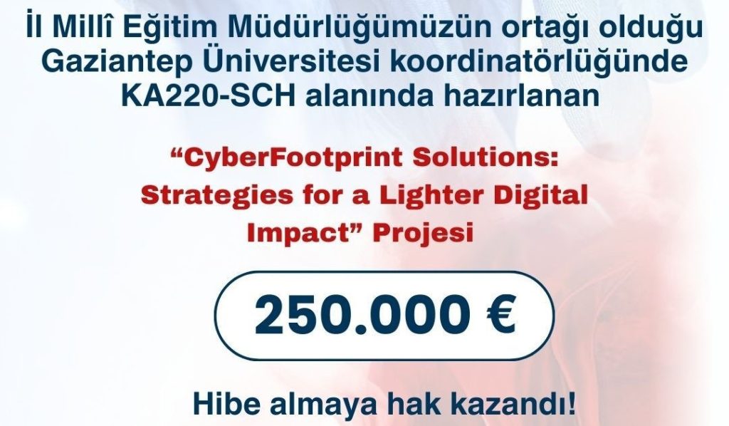Denizli Milli Eğitim Müdürlüğü'nün Uluslararası Projesi 250 Bin Euro Destek Aldı...