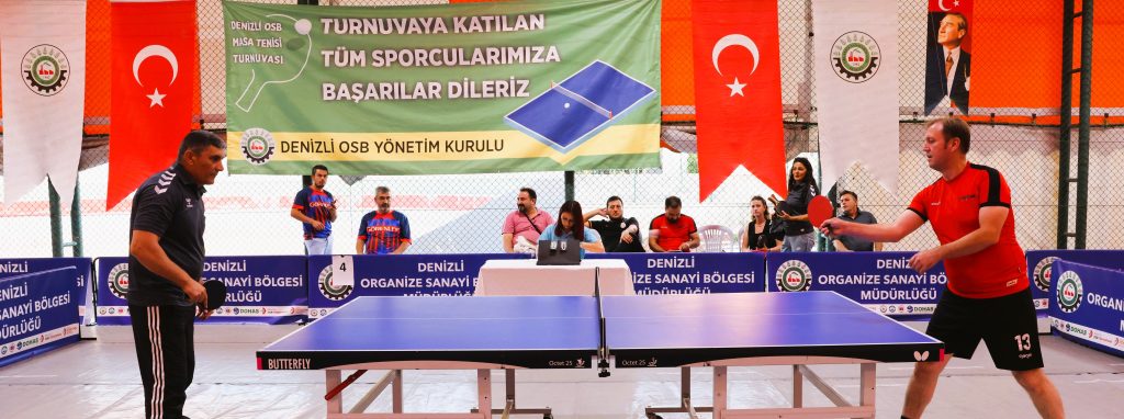 Denizli OSB'de 6. Geleneksel Masa Tenisi Turnuvası Başladı...