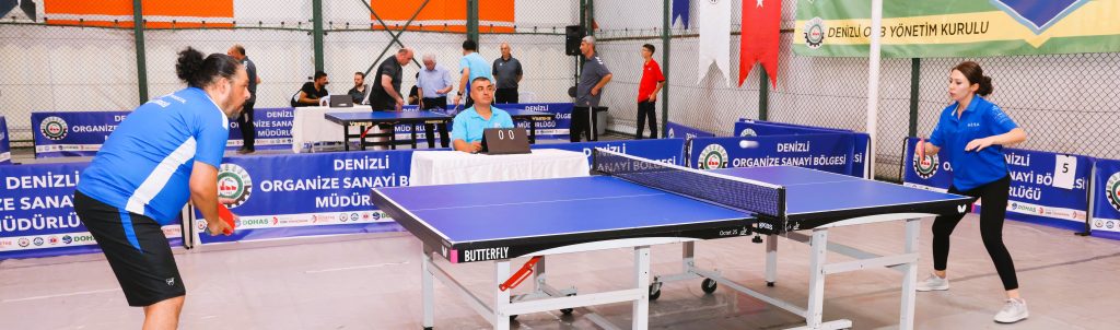 Denizli OSB'de 6. Geleneksel Masa Tenisi Turnuvası Başladı...
