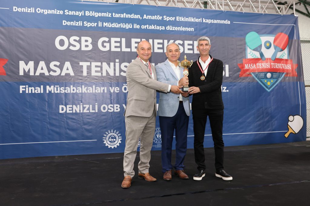 Denizli OSB'nin Masa Tenisi Şampiyonları Belli Oldu...