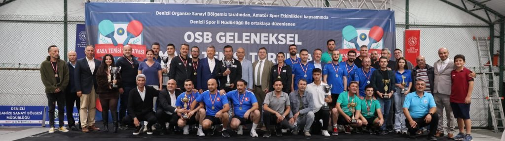 Denizli OSB'nin Masa Tenisi Şampiyonları Belli Oldu...