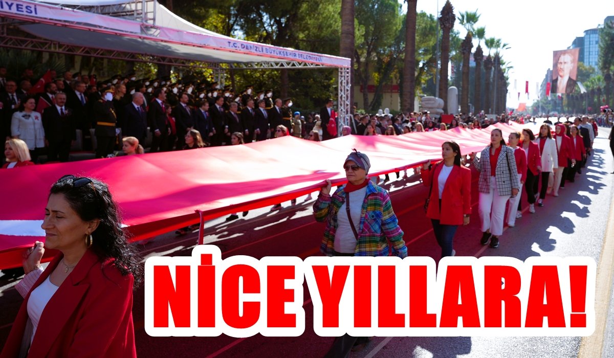 Denizli’de Cumhuriyetin 102. Yılı Coşkuyla Kutlandı…