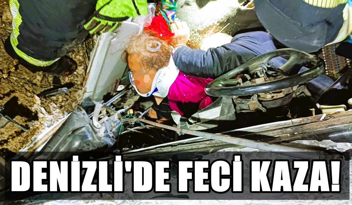 Denizli’de 2 Araç Kafa Kafaya Çarpıştı: 1 Ölü 4 Ağır Yaralı…