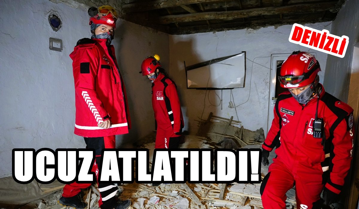 Denizli’de Bir Evin Tavanı Çöktü, 6 Kişi Yaralandı…