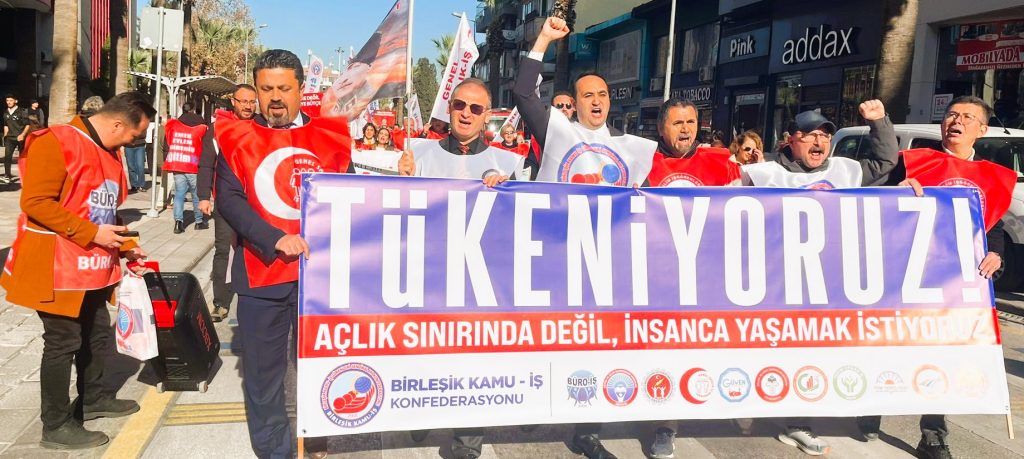 Denizli'de Meydanlara Çıkan Kamu Emekçilerinin Ortak Çığlığı: Tükeniyoruz...