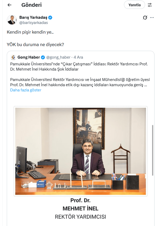 PAÜ Rektör Yardımcısı Prof. Dr. İnel: İftiracılarla Yargı Önünde Hesaplaşacağız…