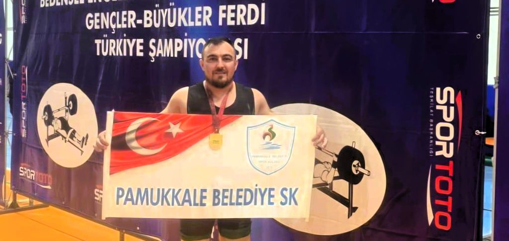 Denizlili Halterci Hem Şampiyon Oldu, Hem de Rekor Kırdı...