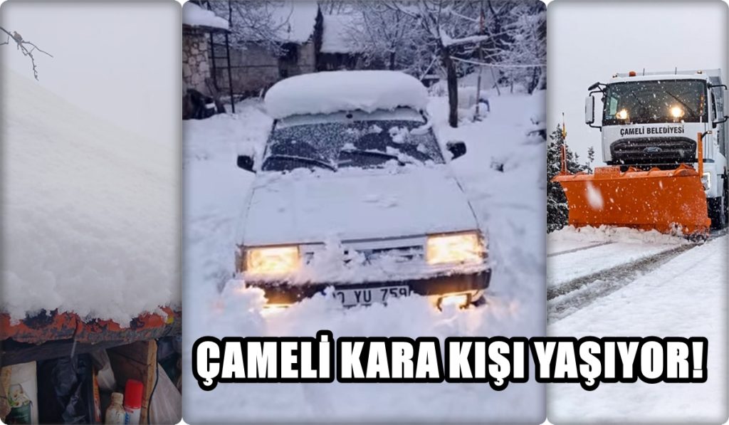 Denizli-Çameli'de Kar Kalınlığı 25 Santimetreyi Buldu...