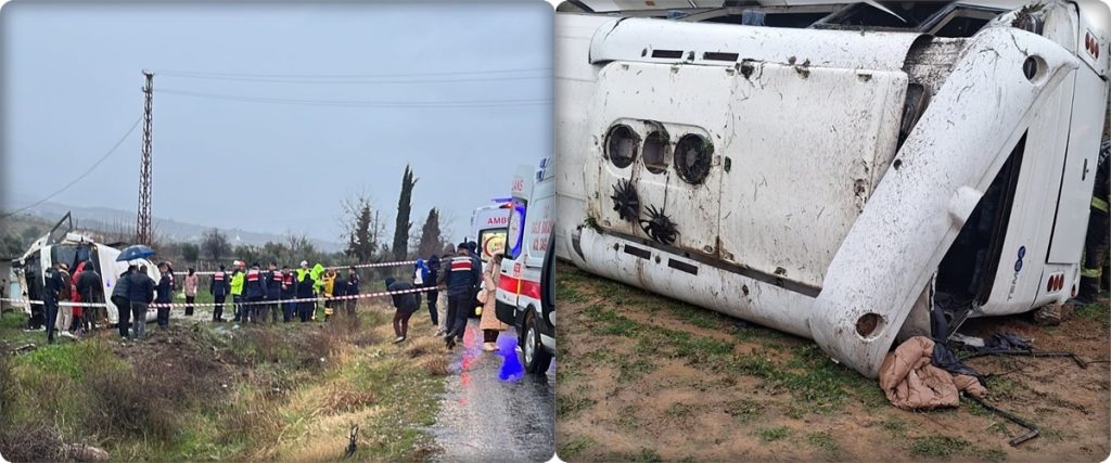 Denizli-Buldan Yolu'nda Feci Kaza: 1 Ölü 24 Yaralı...