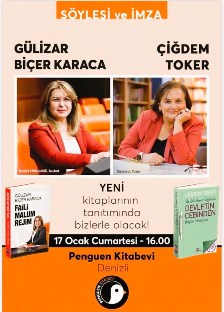 Denizlili İki Yazar, Denizlili Okurlarıyla Buluşacak...