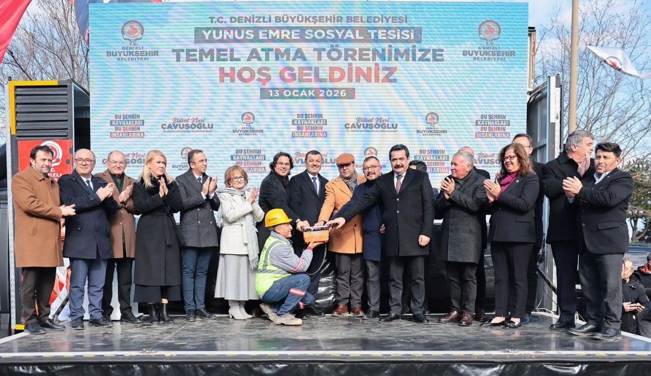 Denizli Büyükşehir Belediyesi Yunus Emre Sosyal Tesisinin Temeli Atıldı…