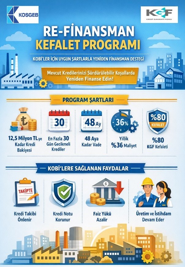 KOSGEB'den, KOBİ'lerin Kredilerini Ödemesi İçin Özel Finans Fırsatı...