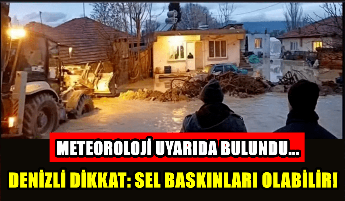 Denizli İçin Şiddetli Yağış, Dolu ve Sel Uyarısı Yapıldı…