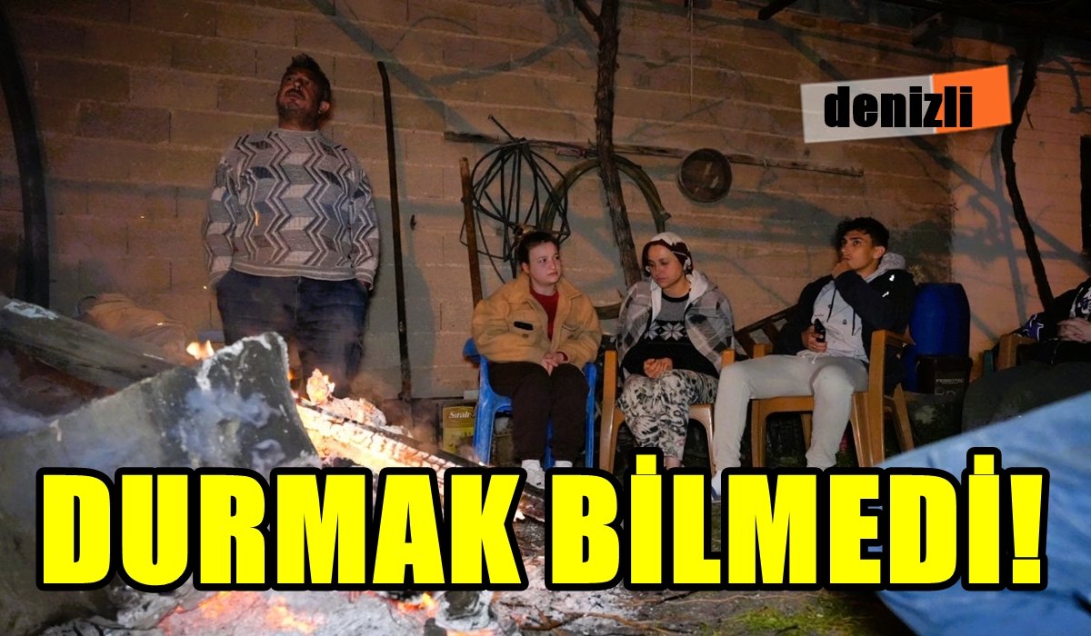Denizlililer, 150’yi Aşan Artçı Depremler Yüzünden Geceyi Dışarıda Geçiriyor…