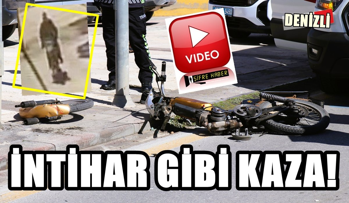 Denizlili Motosiklet Sürücüsünün Ölüme Gidişi Kameralara Takıldı…