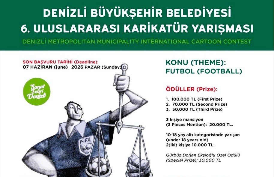 Denizli Büyükşehirin Uluslararası Karikatür Heyecanı Başladı…