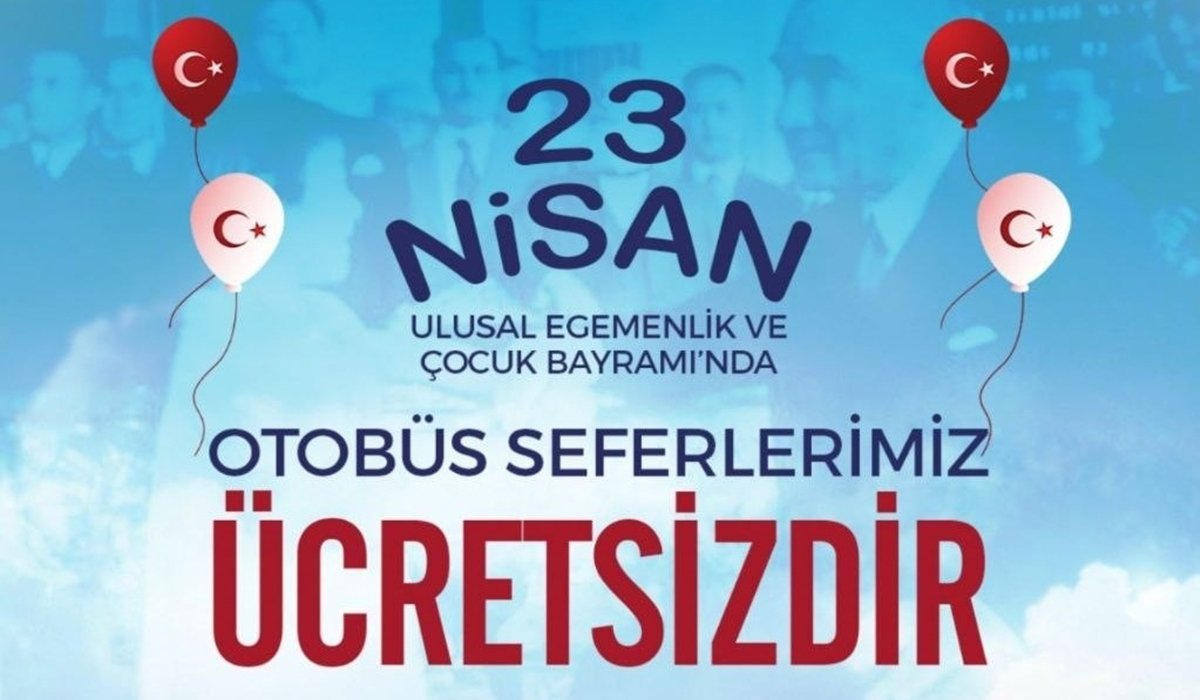Denizli’de 23 Nisan’da Otobüsler Ücretsiz…