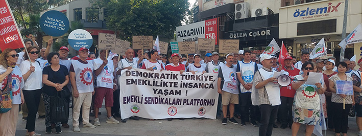 Denizli Emekli Sendikaları Platformu, Emekli Maaşı Artışlarına Tepki Gösterdi